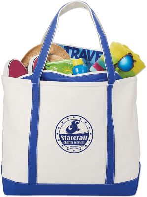 Baltic 24 Oz. Cotton Canvas Tall Zippered Tote