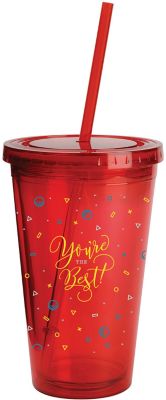 Hair Salon Promotional Items | Personalized Gifts for Hairdressers: Full Colour Wrap Sunsplash Colour Tumbler 16 oz