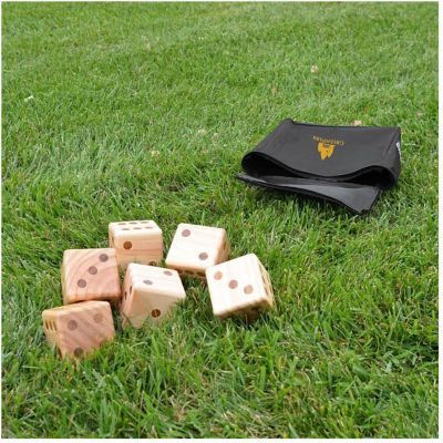 Custom New Years Eve Party Favors: Oversize Wooden Yard Dice Game