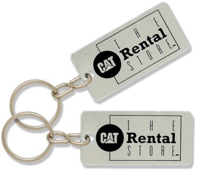 Custom Keychains: Aluminum Key Tag Silver