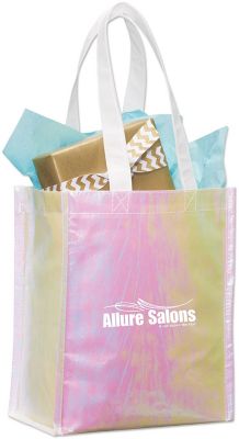 Reusable Shopping Bags: Iridescent Non Woven Gift Tote