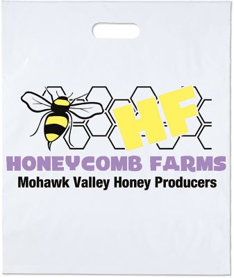 Full Colour 2 Mil Die Cut Bag 15X18