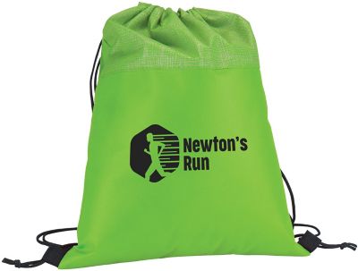 Drawstring Bags: Silver Tone Drawstring Bag