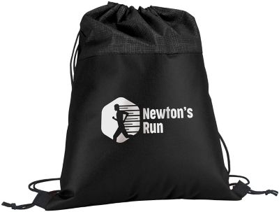 Drawstring Bags: Silver Tone Drawstring Bag