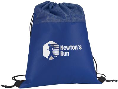 Drawstring Bags: Silver Tone Drawstring Bag