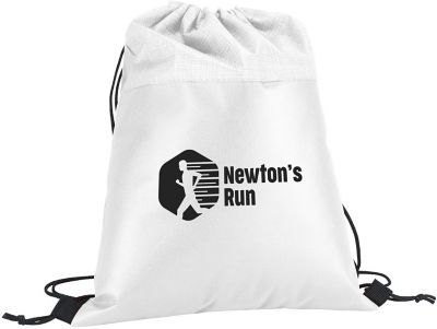 Drawstring Bags: Silver Tone Drawstring Bag