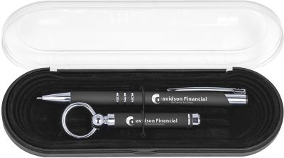 Custom Pens, Pencils & Writing: Delane Luster Pen & Showcase Keychain Gift Set