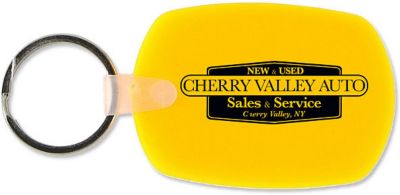 Custom Keychains: Oval Soft Keytag