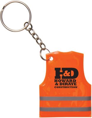 Human Resource Compliance & Safety: Reflective Safety Vest Keytag