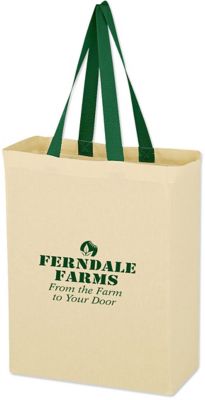 Reusable Shopping Bags: Natural Cotton Canvas Grocery Tote Bag