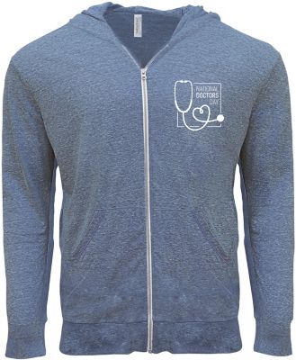 Doctors Day: Threadfast Unisex Light Zip Hoodie