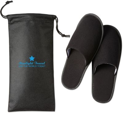 Travel slippers in sales a bag