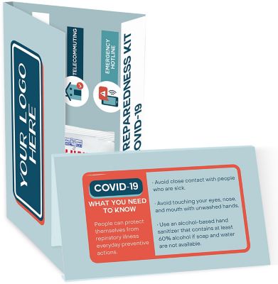 Open For Business: Calling Card With Sanitizer Gel Packet