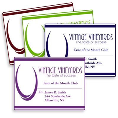 Rectangular Labels 1 Colour Imprint 3 x 4