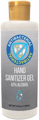 Hand Sanitizers: Hand Cleanser 4 oz Flip Top Bottle 62% Alcohol