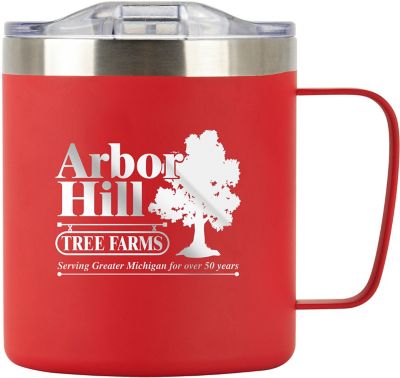 Clearance Center: Red Cafe-To-Go Stainless Steel Coffee Mug 12 oz