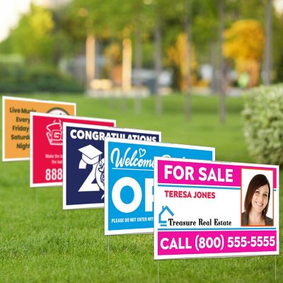 Double Sided Yard Sign