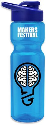 Poly-Pure Bottle - Drink Thru Lid 28 oz