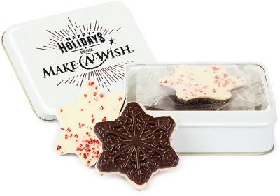 Keepsake Gift Tin With Snowflake Peppermint Bark
