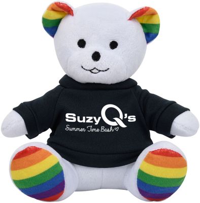Rainbow Bear With Shirt 6 Inch Plush
