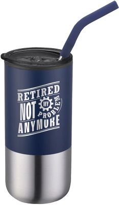 POD Engraved Drinkware: POD Element Tumbler With Straw 16 oz