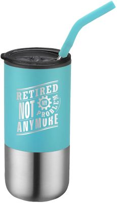 POD Engraved Drinkware: POD Element Tumbler With Straw 16 oz