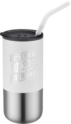 POD Engraved Drinkware: POD Element Tumbler With Straw 16 oz