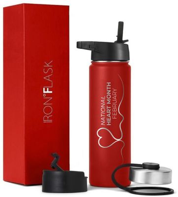 Heart Health Month: Iron Flask Wide Mouth Water Bottle 22 oz