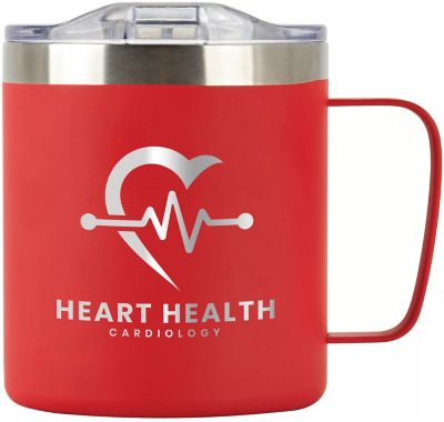 Heart Health Month: Cafe-To-Go Stainless Steel Coffee Mug 12 oz
