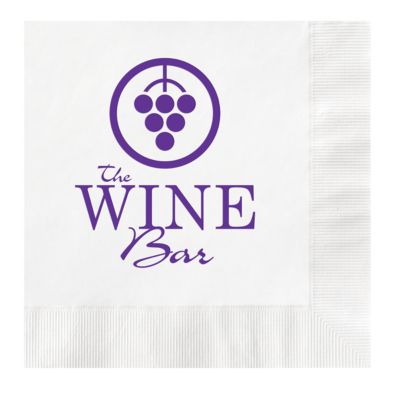 Napkins: Beverage Napkin Hot Stamp -Coined
