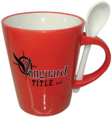 Products Less Than $10: Cocoa Spoon Mug 14 oz