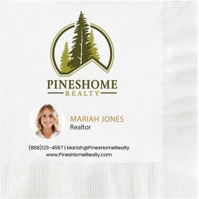 Real Estate: Full Color Beverage Napkin-Coined