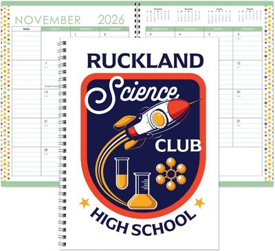 Education: Full Color Academic 7X10 Planner Colored Insert