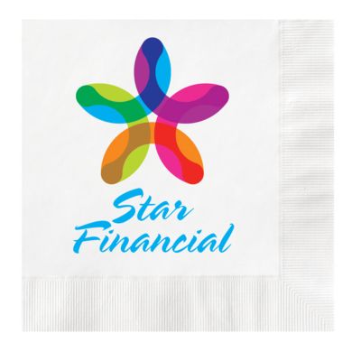 Full Color Drinkware: Full Color Luncheon Napkin-Coined