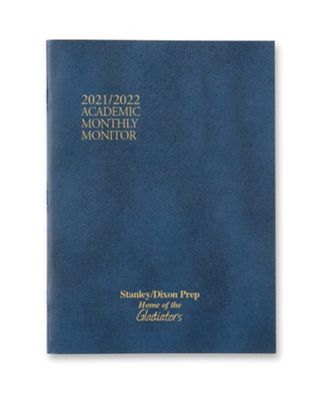 7x10 Planners: Monthly Monitor Academic 7X10 Desk Planner