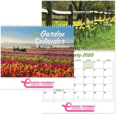 Awareness: Full Color Garden Splendor Spiral Wall Calendar