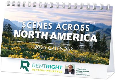 Scenes Across America Full Color Desk Calendar