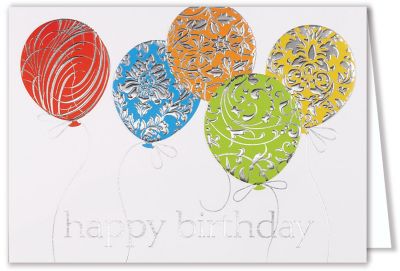 Presentation Collection: Silver Embossed Balloons