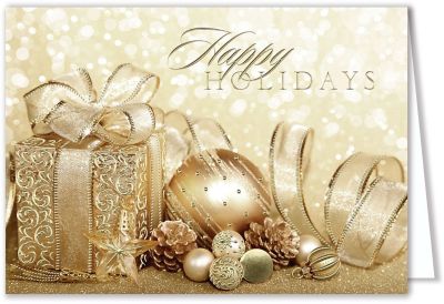 Presentation Collection: Golden Gifts Holiday Card