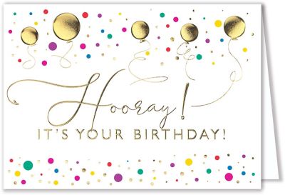 Greeting Cards: Birthday Hooray Card