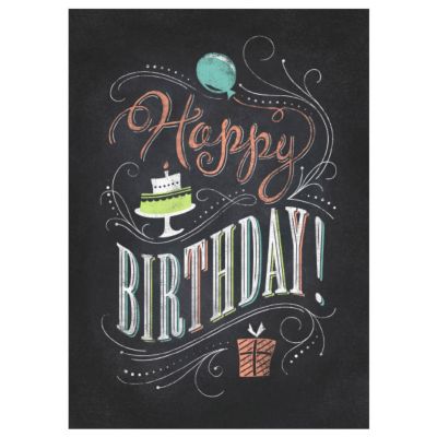 Presentation Collection: Birthday Chalk Greeting Card
