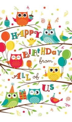 Presentation Collection: Birthday Owls
