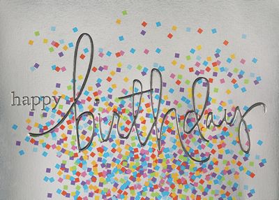 Greeting Cards: Colorful Confetti Birthday Card