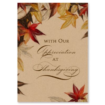 Thanksgiving Cards: Thankful Appreciation Thanksgiving Card