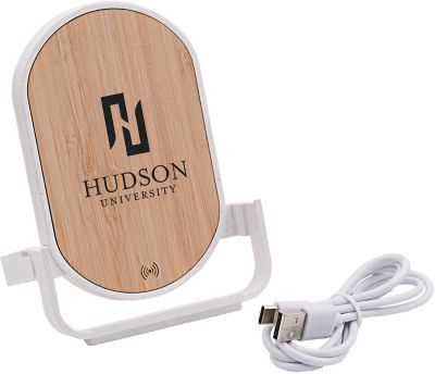 Health & Wellness: Qi® Certified Bamboo Phone Charger Stand