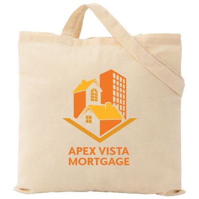 Financial: Full Color Zippered Cotton Canvas Tote 12 oz