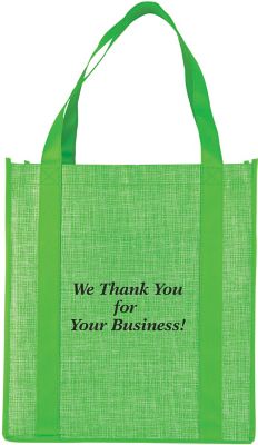 Silver Tone Colossal Grocery Tote | ADG Promo