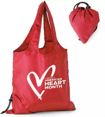 Heart Health Month: Recycled Eco Foldaway Tote