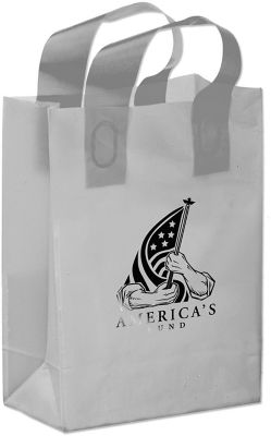 Plastic Bag Ban: Frosted Tradeshow Bag 8 x 11 x 4