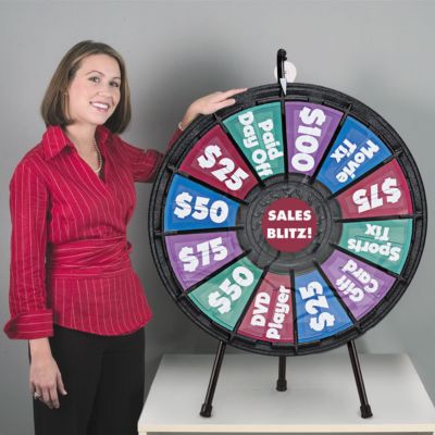 American Made Promotional Items: 31" Tabletop Prize Wheel